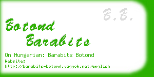 botond barabits business card